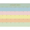 2025 TF Publishing Super Stripe 17" x 22" Monthly Desk Pad Calendar (25-8210)