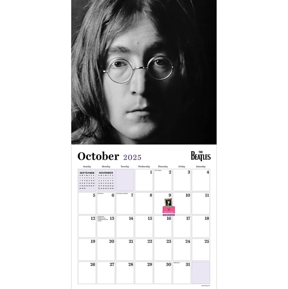 2025 TF Publishing The Beatles: British Invasion 12" x 12" Monthly Wall Calendar (25-1102)