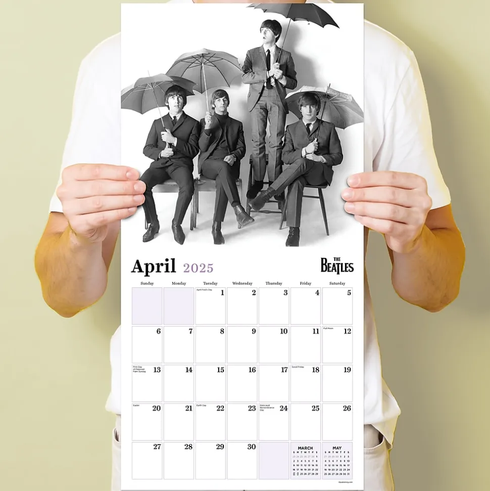 2025 TF Publishing The Beatles: British Invasion 12" x 12" Monthly Wall Calendar (25-1102)