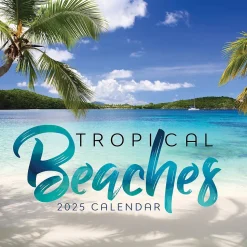 2025 TF Publishing Tropical Beaches 7" x 7" Monthly Wall Calendar (25-2012)