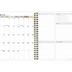 2024-2025 TF Publishing White Lotus Verde Fronds 6