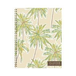 2024-2025 TF Publishing White Lotus Series Positano Palms 8.5" x 11" Academic Weekly & Monthly Planner, Paperboard Cover