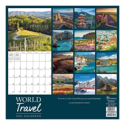 2025 TF Publishing World Travel 12" x 12" Monthly Wall Calendar (25-1043)