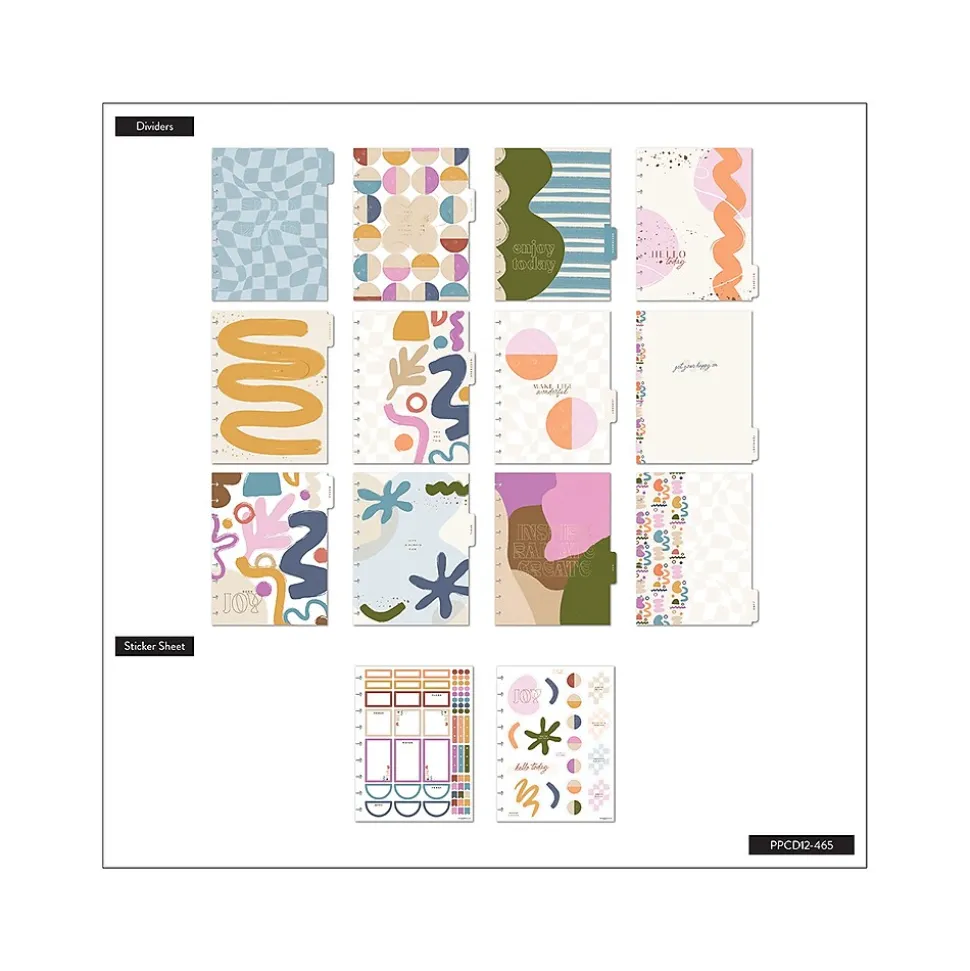 2024-2025 The Happy Planner Canyon Modern 7" x 9.25" Academic Weekly & Monthly Planner, Plastic Cover, Multicolor