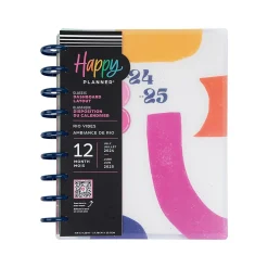 2024-2025 The Happy Planner Rio Vibes 7" x 9.25" Academic Weekly & Monthly Planner, Plastic Cover, Multicolor (PPCD12-469)