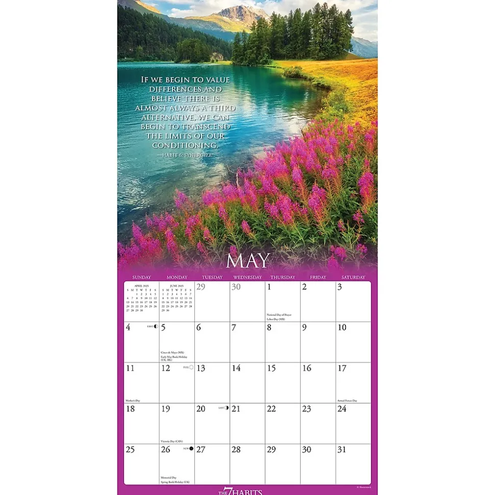 2025 Willow Creek 7 Habits of Highly Effective People 12" x 12" Monthly Wall Calendar (41154)