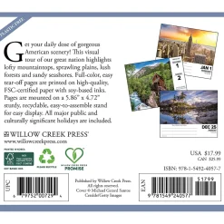 2025 Willow Creek America the Beautiful 5.4" x 6.2" Day-to-Day Calendar (40577)