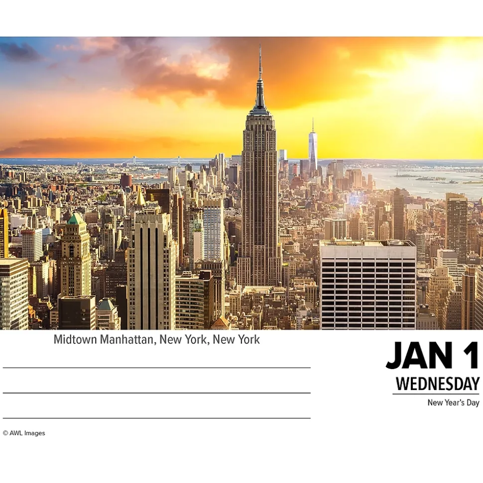 2025 Willow Creek America the Beautiful 5.4" x 6.2" Day-to-Day Calendar (40577)