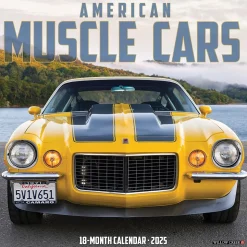 2025 Willow Creek American Muscle Cars 7" x 7" Monthly Wall Calendar (45633)