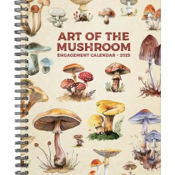 2025 Willow Creek Art of the Mushroom 6.5" x 8.5" Weekly & Monthly Planner (47231)