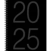 2025 Willow Creek Black 6.5" x 8.5" Academic Year Weekly Planner Cover, Black/Gray (48566)
