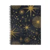 2024-2025 Willow Creek Celestial Magic 8.5" x 11" Academic Weekly & Monthly Planner, Paper Cover, Black/Gold (48139)