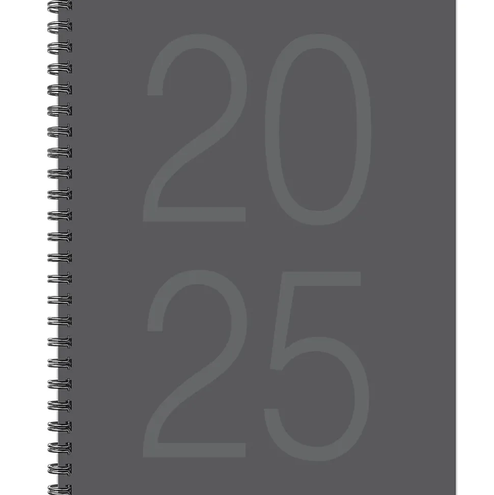 2025 Willow Creek Charcoal Gray 8.5" x 11" Weekly & Monthly Planner Cover (48900)