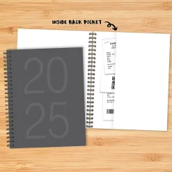 2025 Willow Creek Charcoal Gray 8.5" x 11" Weekly & Monthly Planner Cover (48900)