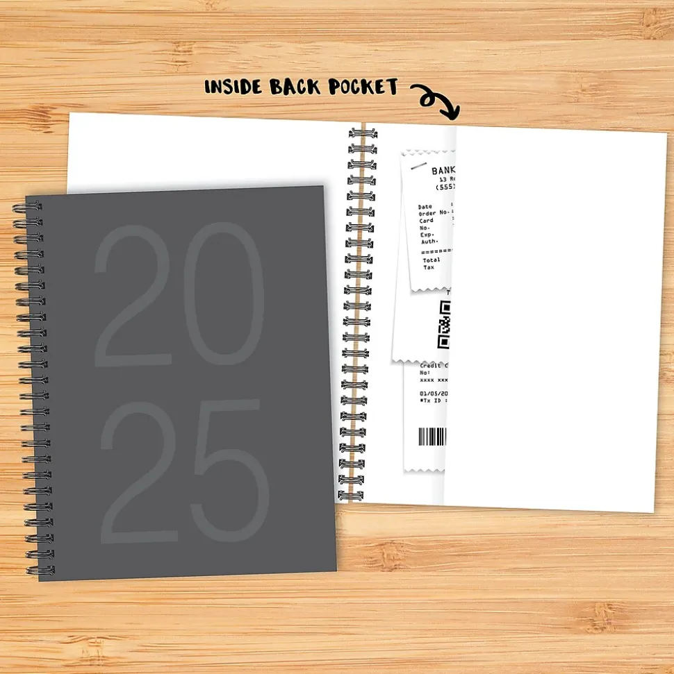 2025 Willow Creek Charcoal Gray 8.5" x 11" Weekly & Monthly Planner Cover (48900)