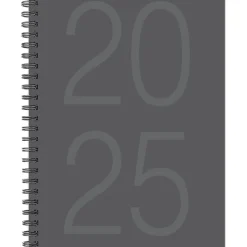 2025 Willow Creek Charcoal Gray 6.5" x 8.5" Weekly & Monthly Planner Cover (48825)