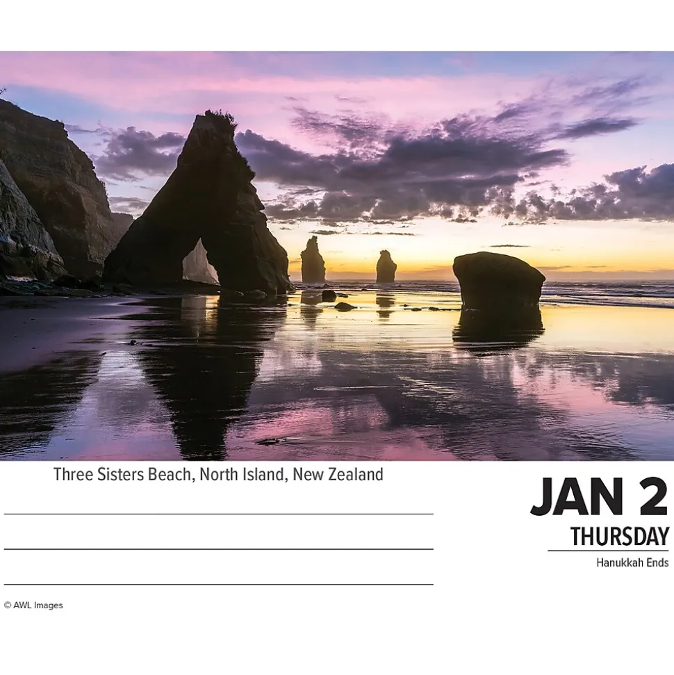 2025 Willow Creek Daily Destinations 2025 6.2" x 5.4" Day-to-Day Calendar (40782)