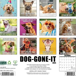 2025 Willow Creek Dog-Gone-It 12" x 12" Monthly Wall Calendar (42724)