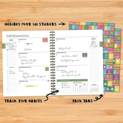 2025 Willow Creek Earthly Rainbow 6.5" x 8.5" Weekly & Monthly Planner (48849)