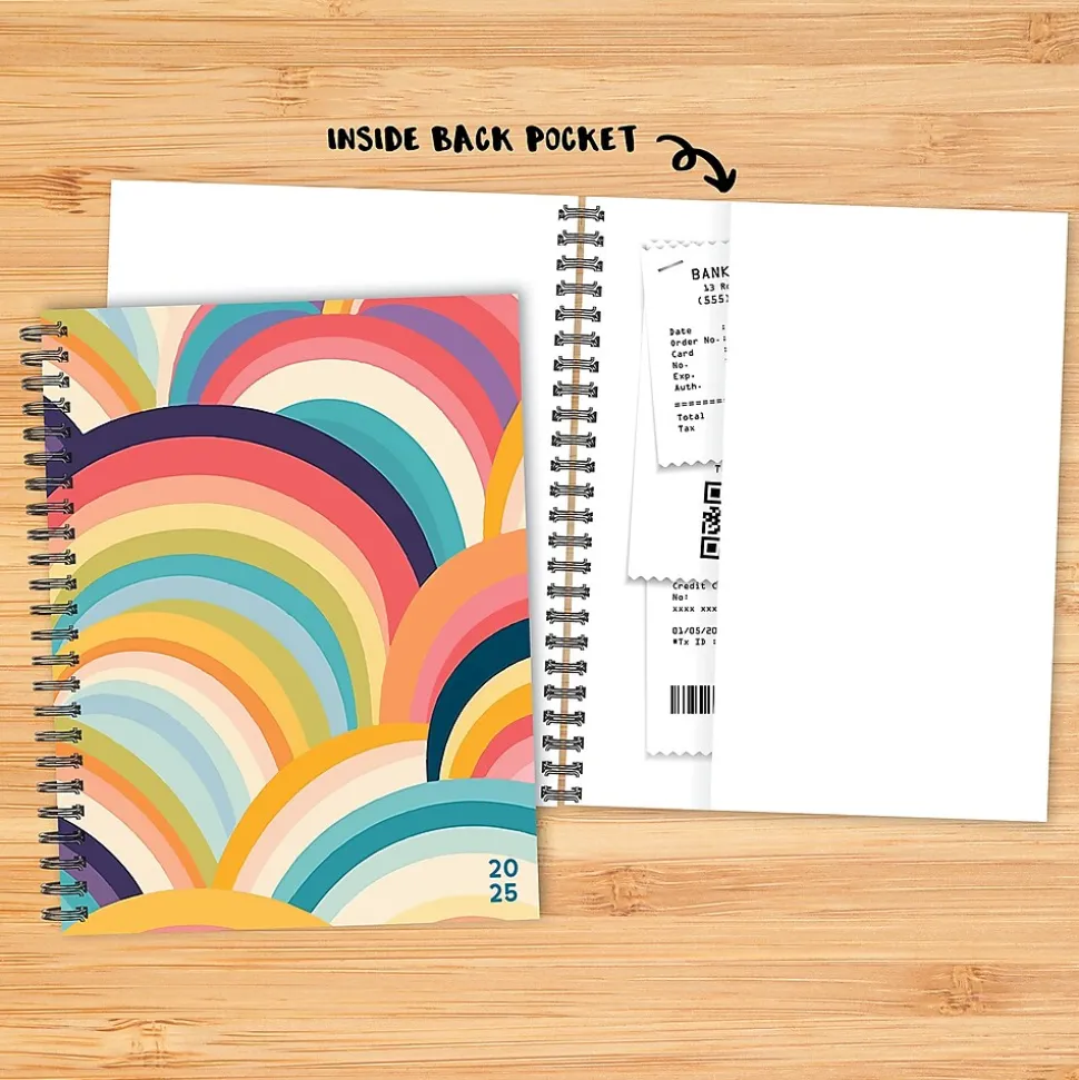 2025 Willow Creek Earthly Rainbow 6.5" x 8.5" Weekly & Monthly Planner (48849)