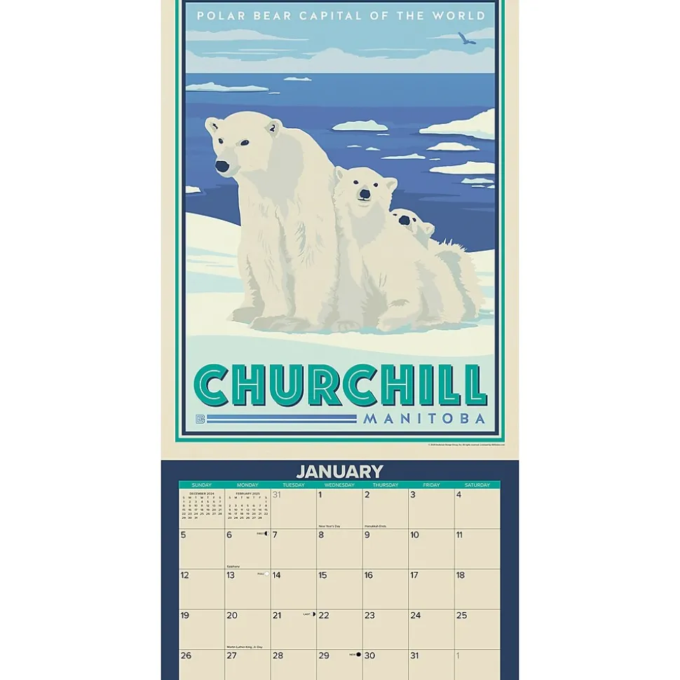 2025 Willow Creek Explore Canada 12" x 12" Monthly Wall Calendar (42847)