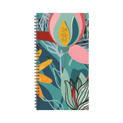 2024-2025 Willow Creek Fresh Floral 3.5" x 6.5" Academic Weekly & Monthly Planner, Paper Cover, Multicolor (47699)