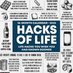 2025 Willow Creek Hacks of Life 12" x 12" Monthly Wall Calendar (47217)