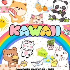 2025 Willow Creek Kawaii 12" x 12" Monthly Wall Calendar (43608)