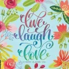 2025 Willow Creek Live, Laugh, Love Art 12" x 12" Monthly Wall Calendar (43776)
