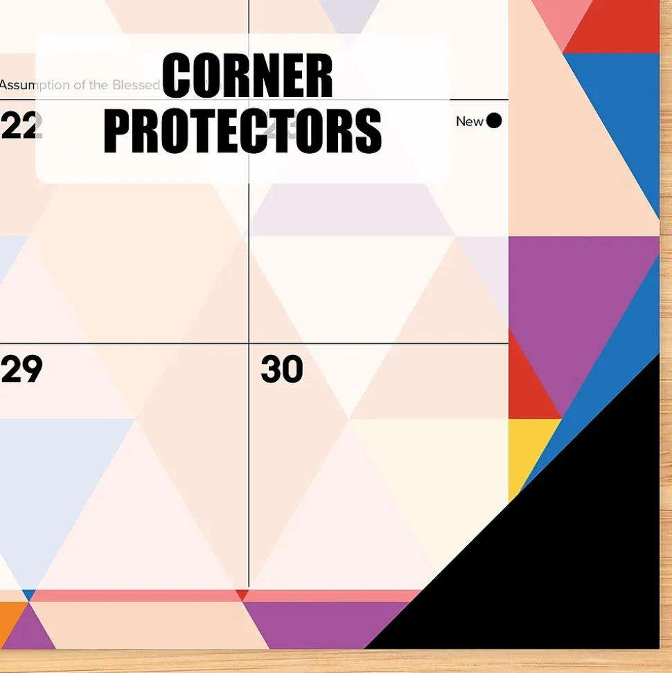 2025 Willow Creek Modern Geomtric 17" x 12" Monthly Desk Pad Calendar (47828)