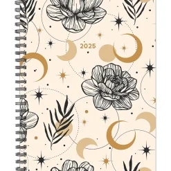 2025 Willow Creek Moon and Flora 6.5" x 8.5" Weekly Planner (48863)