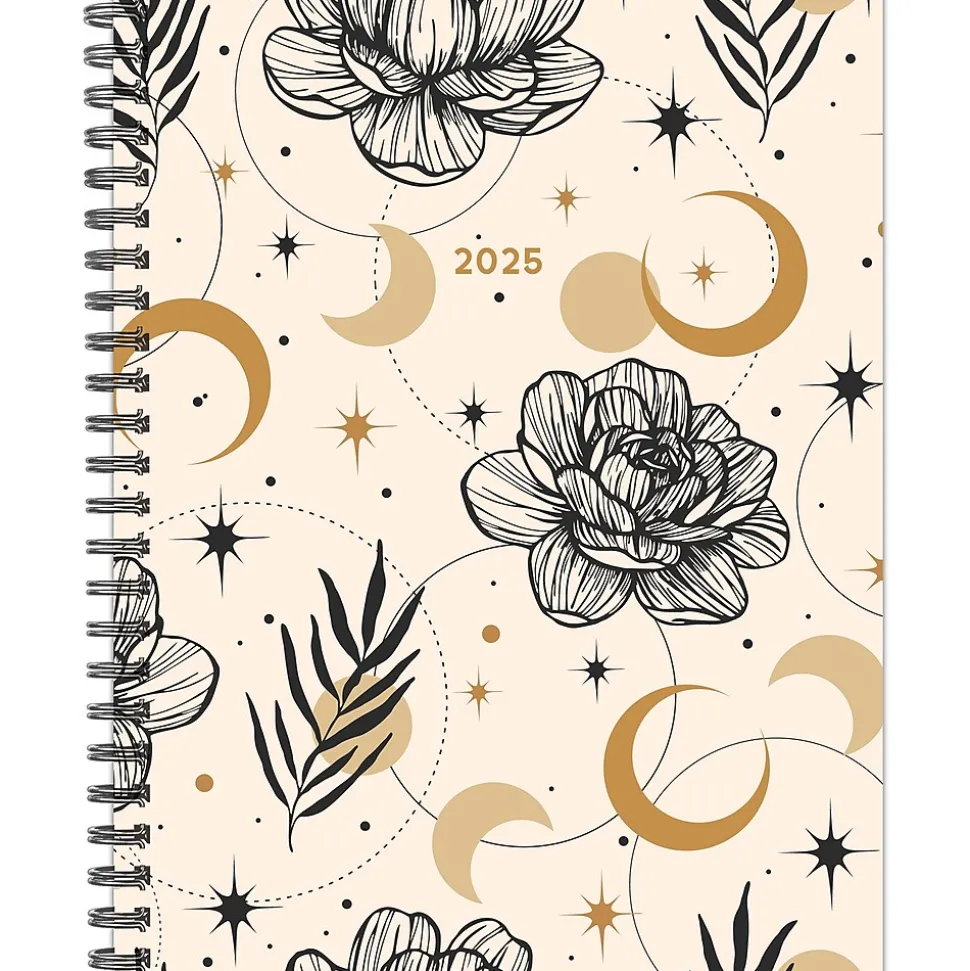 2025 Willow Creek Moon and Flora 6.5" x 8.5" Weekly Planner (48863)