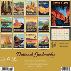 2025 Willow Creek National Landmarks 12" x 12" Monthly Wall Calendar (44117)