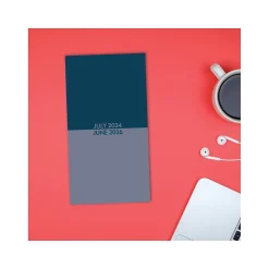 2024-2026 Willow Creek Navy Duotone Academic Monthly Planner, Paper Cover, Navy/Slate Gray (47668)