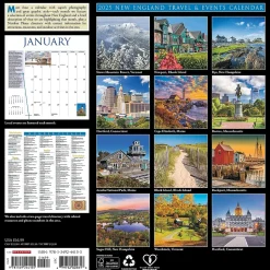 2025 Willow Creek New England 12" x 12" Monthly Wall Calendar (44155)