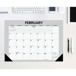 2025 Willow Creek Pinstripe 17" x 12" Monthly Desk Pad Calendar (48269)