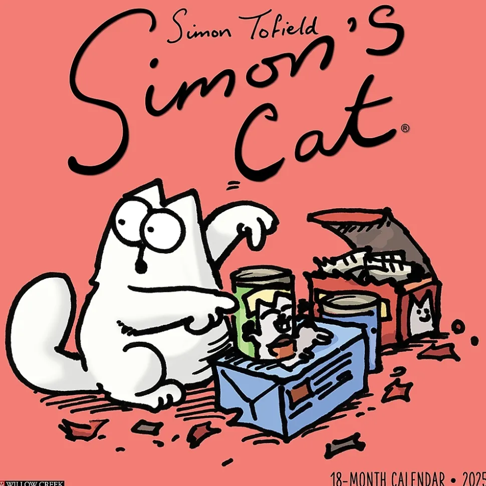 2025 Willow Creek Simon's Cat 12" x 12" Monthly Wall Calendar (44919)