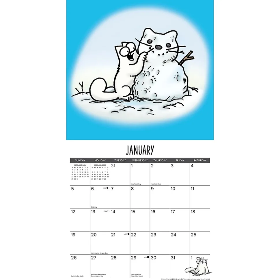 2025 Willow Creek Simon's Cat 12" x 12" Monthly Wall Calendar (44919)