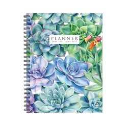 2024-2025 Willow Creek Succulents 6.5" x 8.5" Academic Weekly & Monthly Planner, Paper Cover, Multicolor (47477)