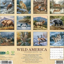 2025 Willow Creek Wild America 12" x 12" Monthly Wall Calendar (45459)