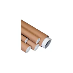2" x 60" - Kraft Mailing Tube with Caps, 50/Case