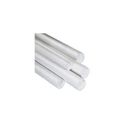 4" x 26" - White Mailing Tubes with Cap, 15/Case