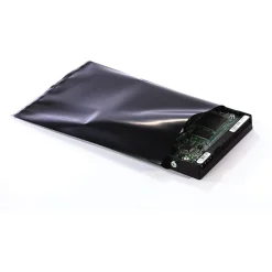 24" x 36" Conductive Layflat Poly Bags, 4 Mil, Black, 100/Carton (6590)