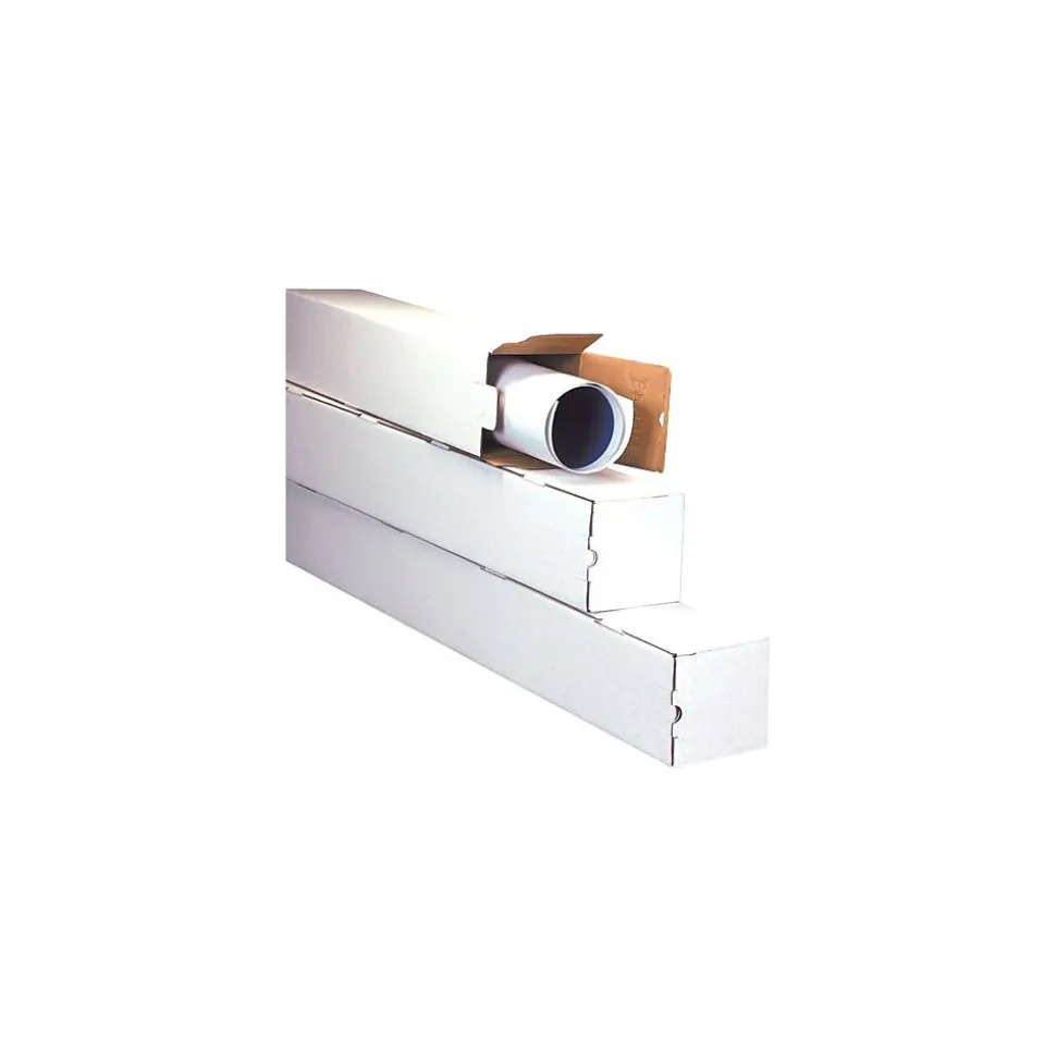 3 x 25 Corrugated Standard Mailing Tube, White, 25/Bundle (M3325)