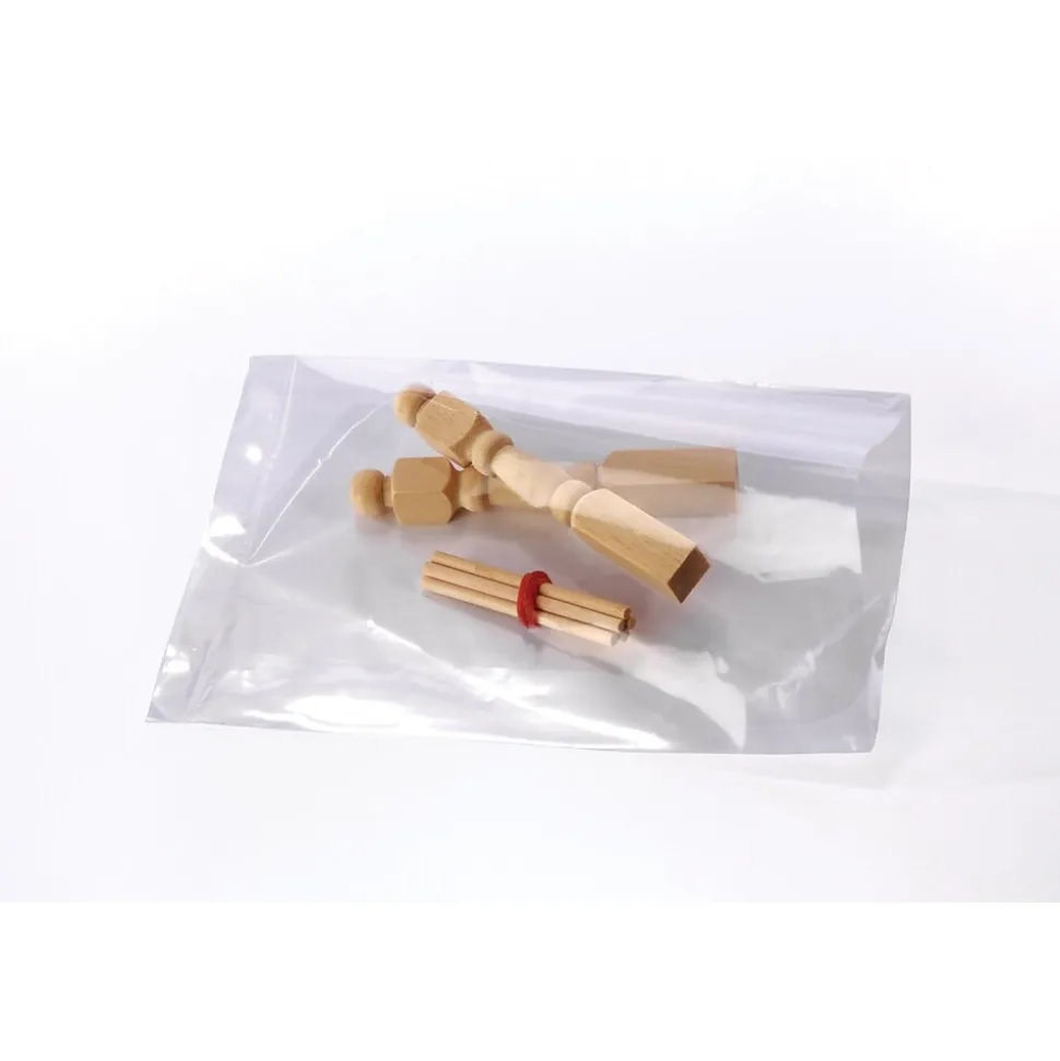 3" x 3" Layflat Poly Bags, 1.5 Mil, Clear, 1000/Carton (20)