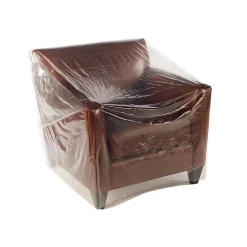 90" x 45" Layflat Poly Bags, Bags on a Roll, 3 Mil, Clear, 55/Roll (3214)