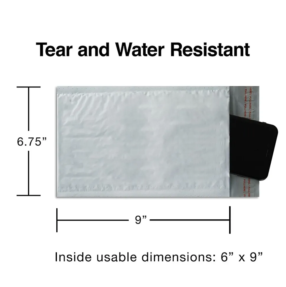 5" x 9" QuickStrip Poly Bubble Mailer, #00, 8/Pack (56531)