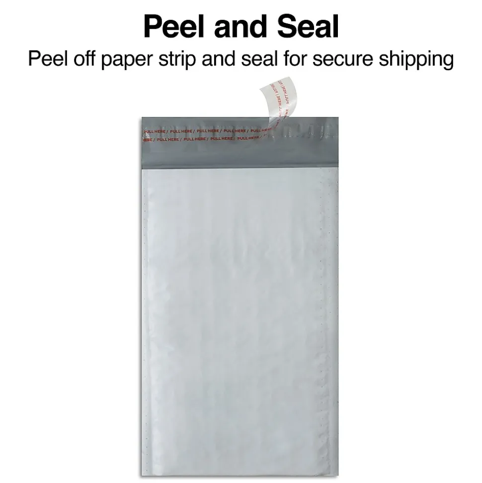 5" x 9" QuickStrip Poly Bubble Mailer, #00, 8/Pack (56531)