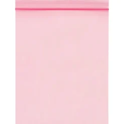 3" x 5" Reclosable Poly Bags, 2 Mil, Pink, 1000/Carton (PBAS705)