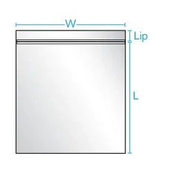 5" x 3" Reclosable Poly Bags, 3 Mil, Clear, 1000/Carton (3867A)